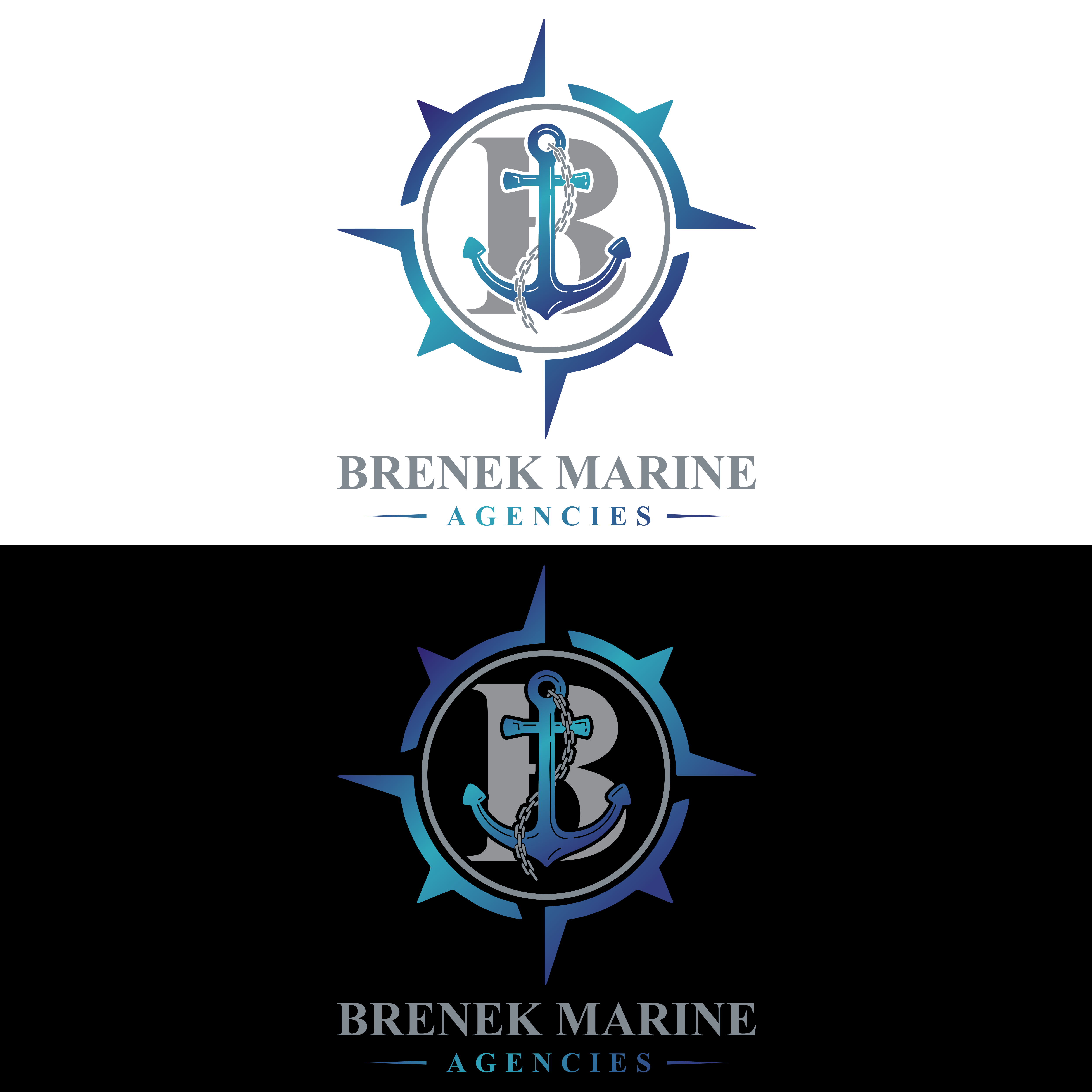 Diseño de Logo por RK CREATIVE para Brenek Marine Agencies | Diseño #27365661