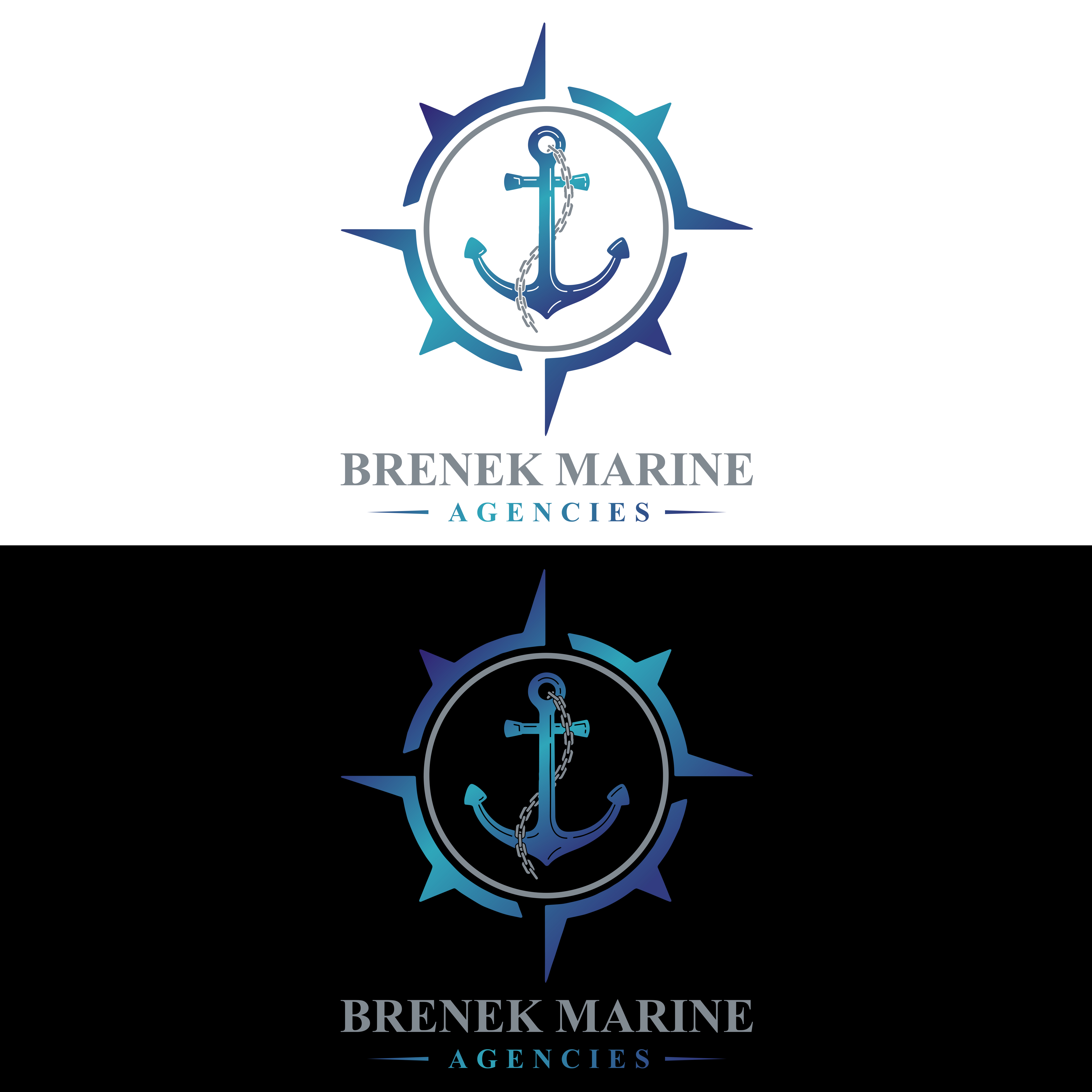 Logo-Design von RK CREATIVE für Brenek Marine Agencies | Design #27365666