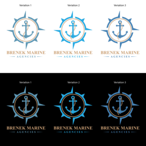 Logo Design by RK CREATIVE for Brenek Marine Agencies | Design: #27384590