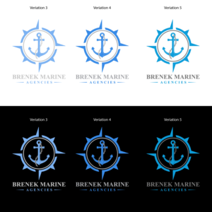 Logo Design by RK CREATIVE for Brenek Marine Agencies | Design: #27384596