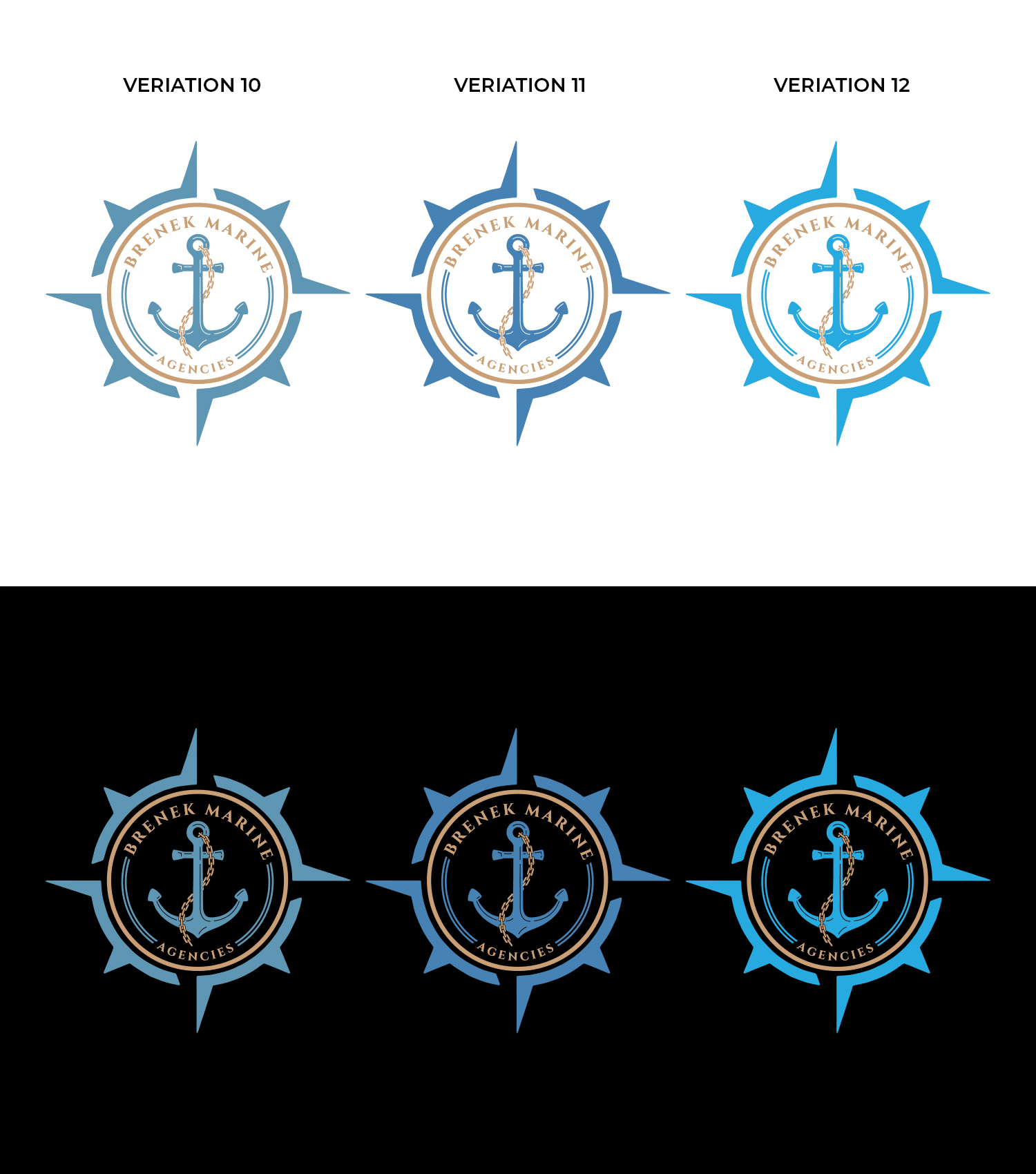 Logo Design by RK CREATIVE for Brenek Marine Agencies | Design #27391749