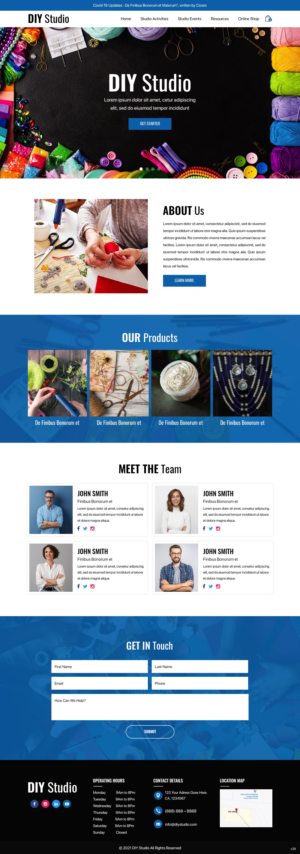 Web Design by pb for The DIY Studio | Design: #27351476