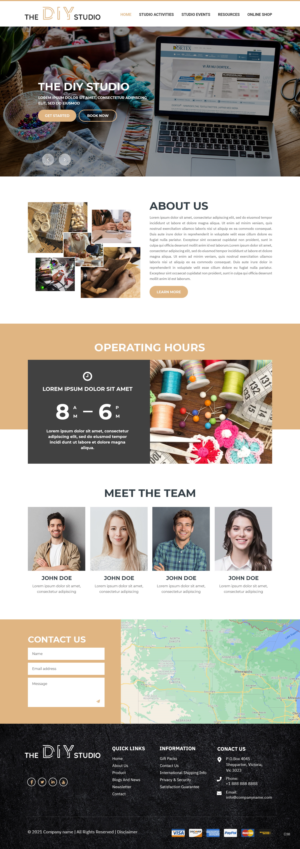 Web Design by pb for The DIY Studio | Design: #27351477
