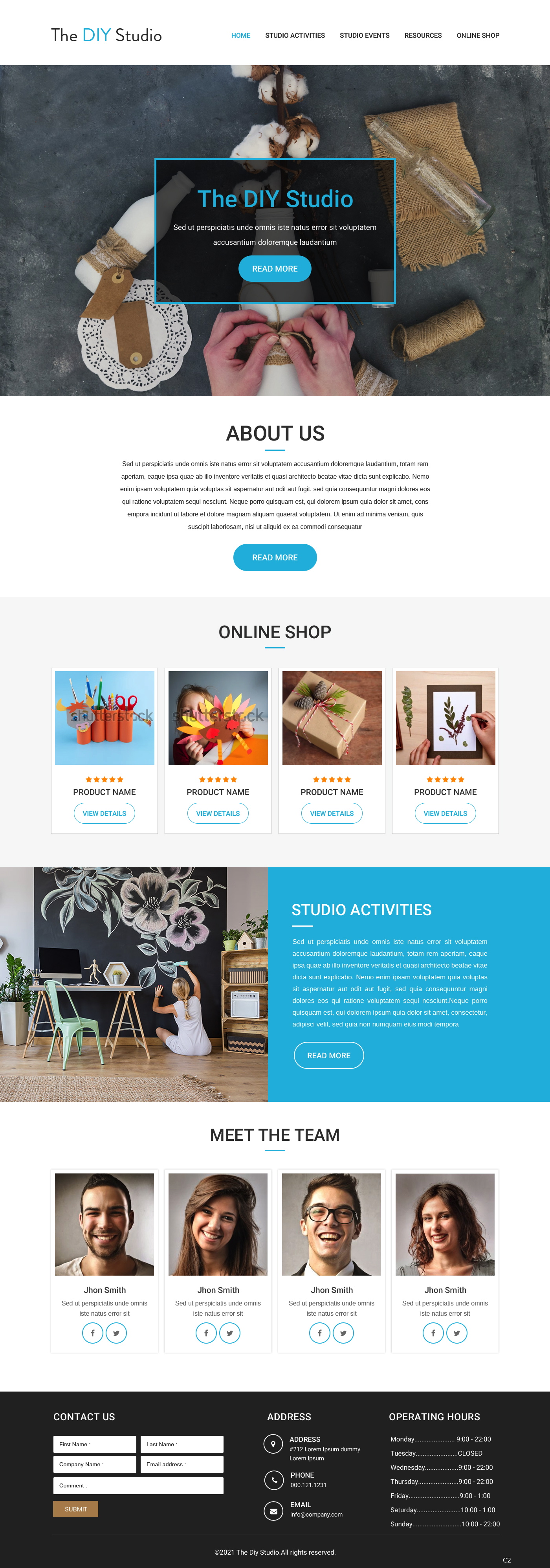 Web Design by pb for The DIY Studio | Design #27351478