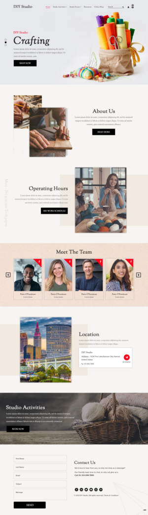 Web Design by pb for The DIY Studio | Design: #27351479