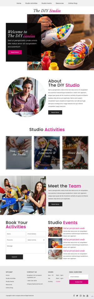 Web Design by pb for The DIY Studio | Design: #27351483
