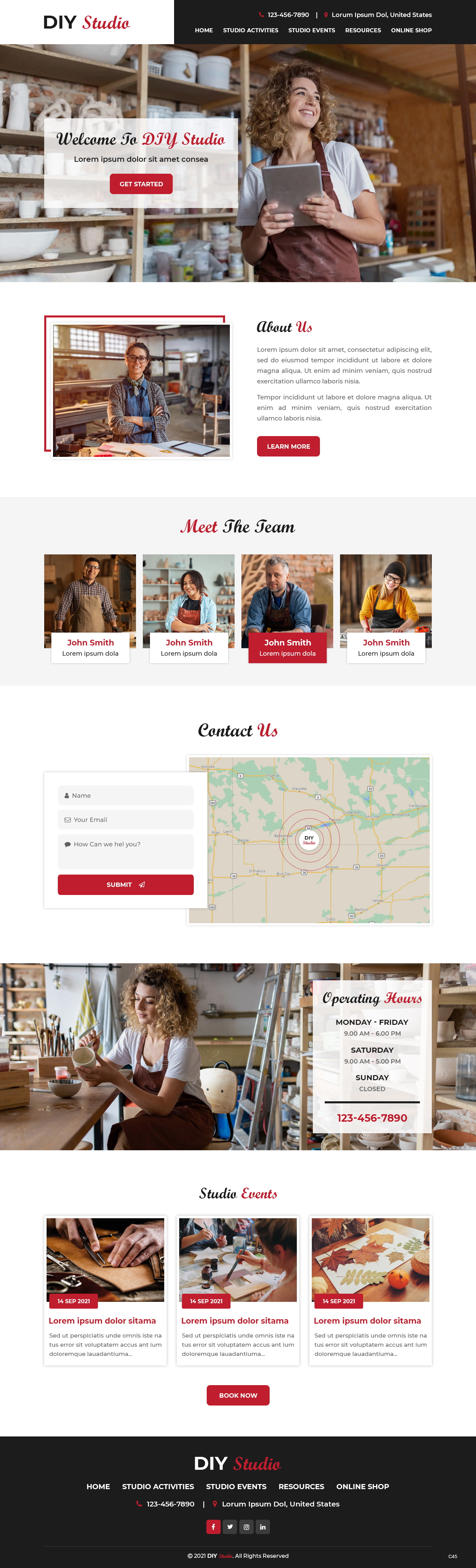 Web Design by pb for The DIY Studio | Design #27351484