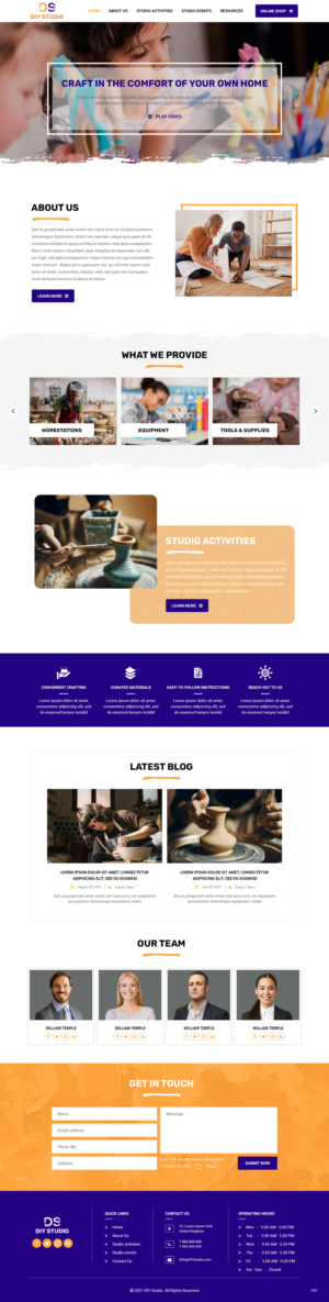 Web Design by pb for The DIY Studio | Design: #27351485