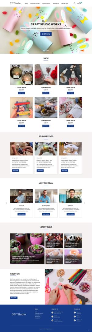 Web Design by pb for The DIY Studio | Design: #27351486