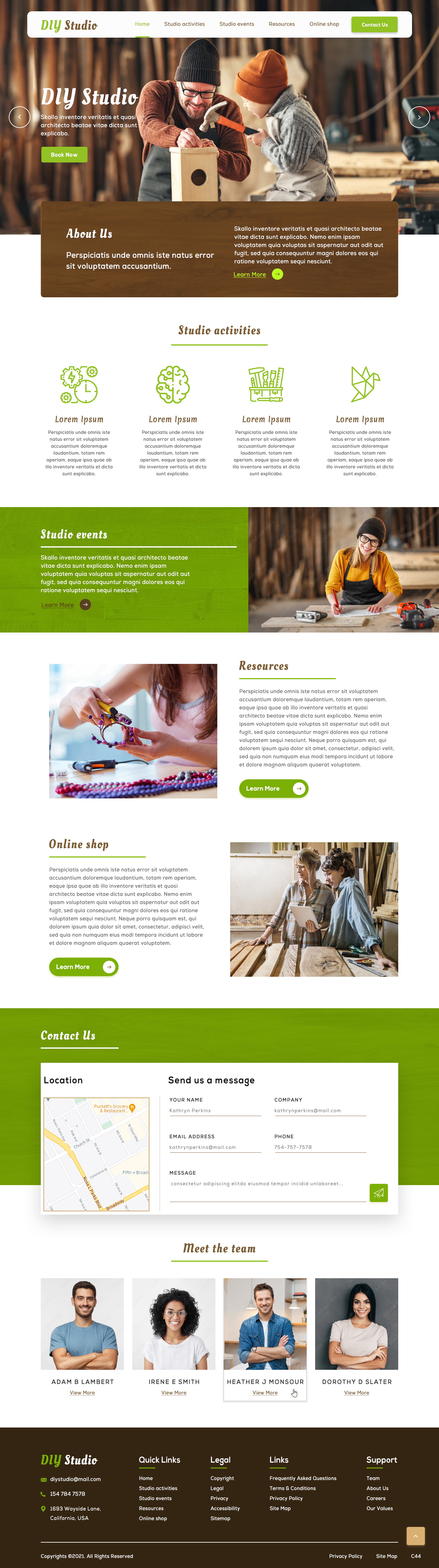 Web Design by pb for The DIY Studio | Design #27351487