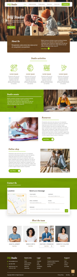 Web Design by pb for The DIY Studio | Design: #27351487