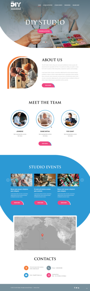 Web Design by pb for The DIY Studio | Design: #27357828