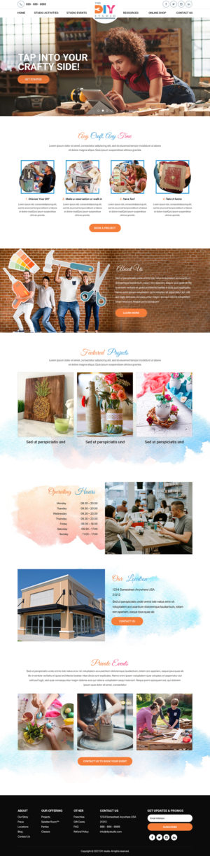 eCommerce website for a DIY shop & communal center | Diseño Web por Titan Eagle