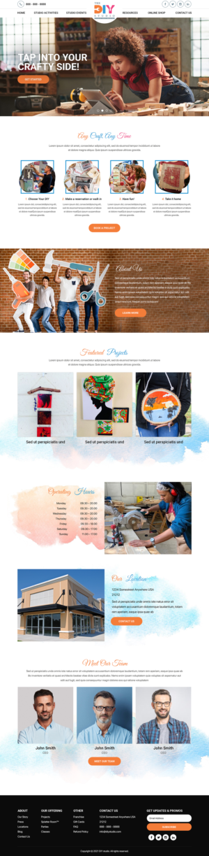 Web Design by Titan Eagle for The DIY Studio | Design: #27546166