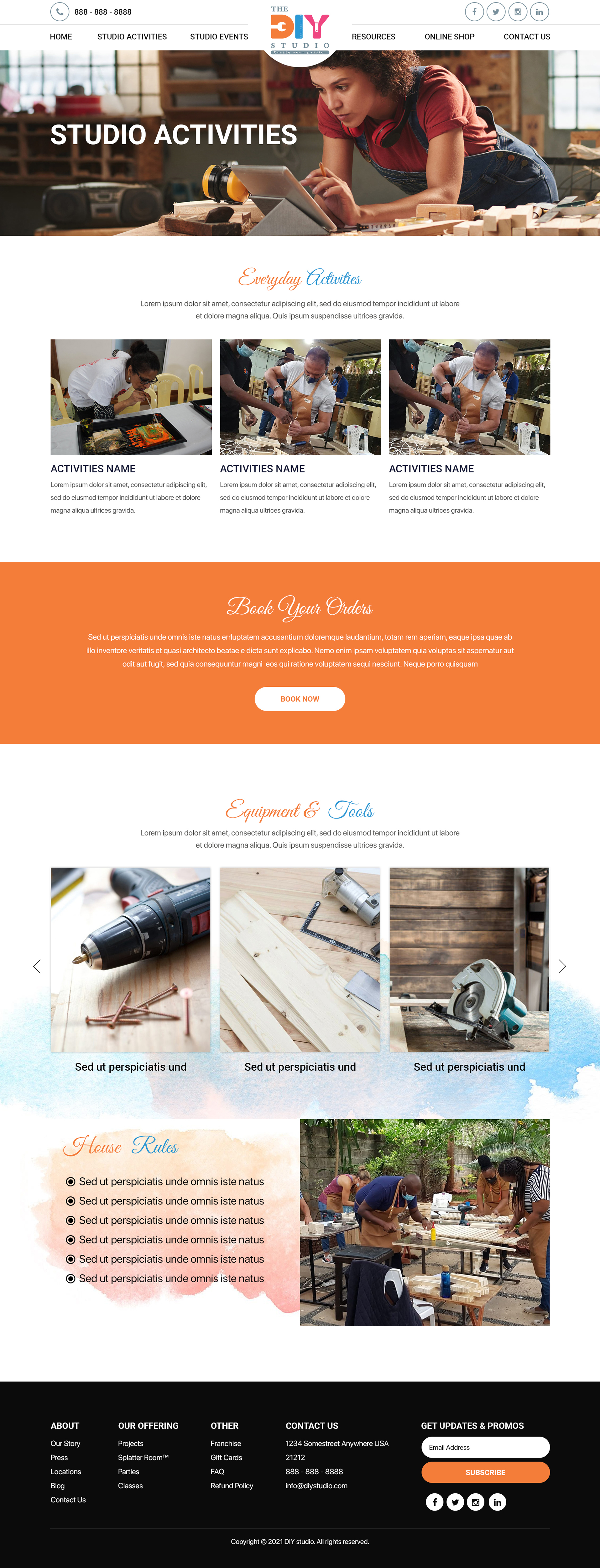 Web Design by Titan Eagle for The DIY Studio | Design #27546325