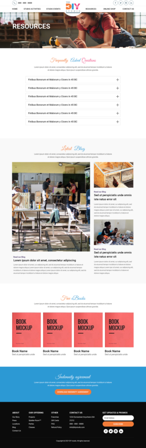 Web Design by Titan Eagle for The DIY Studio | Design: #27550438