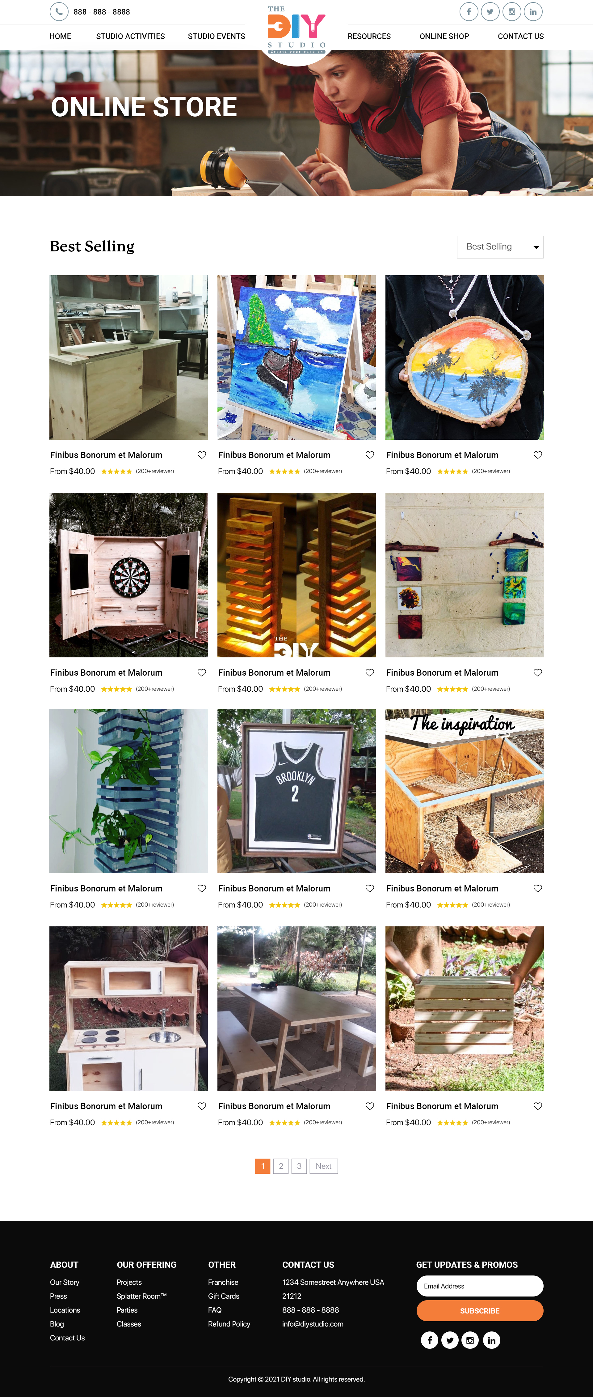Web Design by Titan Eagle for The DIY Studio | Design #27550466