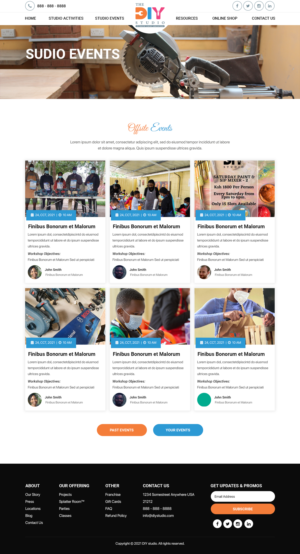 Web Design by Titan Eagle for The DIY Studio | Design: #28148418