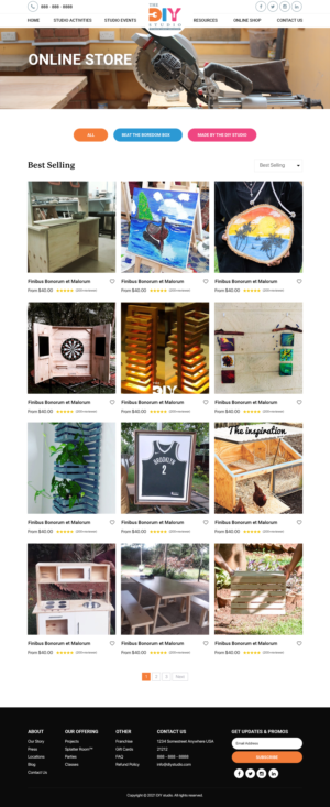 Web Design by Titan Eagle for The DIY Studio | Design: #28148419