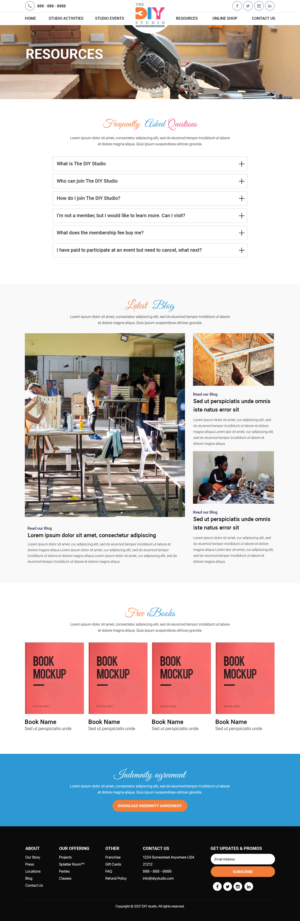 Web Design by Titan Eagle for The DIY Studio | Design: #28148420