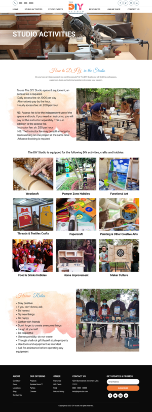 Web Design by Titan Eagle for The DIY Studio | Design: #28148429