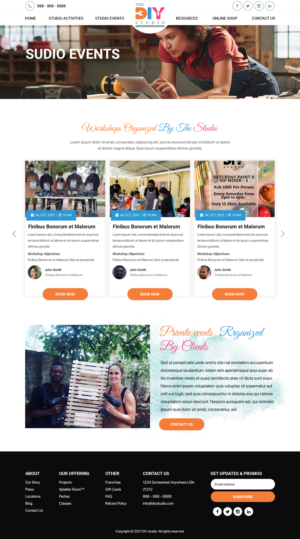 Web Design by Titan Eagle for The DIY Studio | Design: #28305267