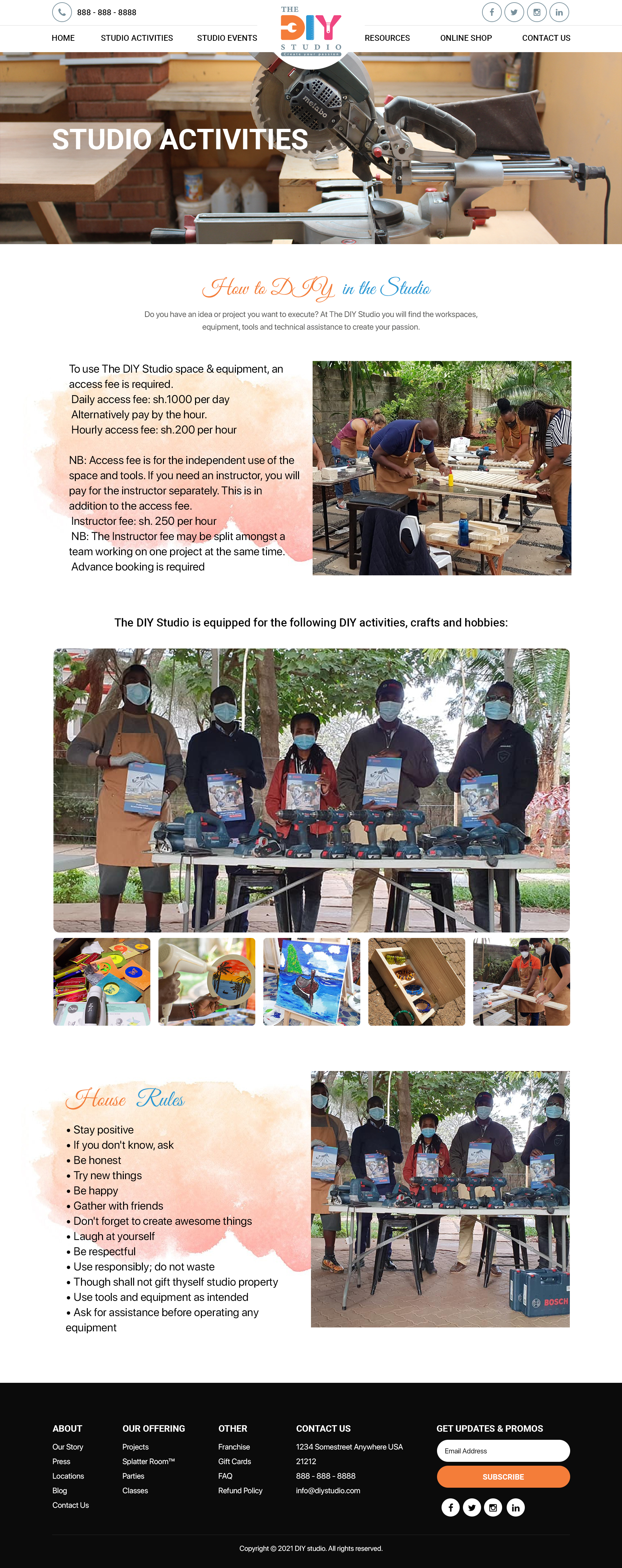 Web Design by Titan Eagle for The DIY Studio | Design #28305320