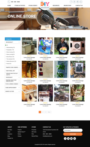 Web Design by Titan Eagle for The DIY Studio | Design: #28305505