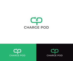 Options for both with name 'charge pod' and without.  | Logo-Design von ecorokerz