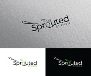 Sprouted Spoon | Logo Design by Iris 3
