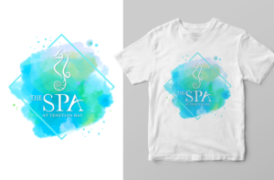 Seahorse Spa Logo watercolor | Grafik-Design von Elizaveta M