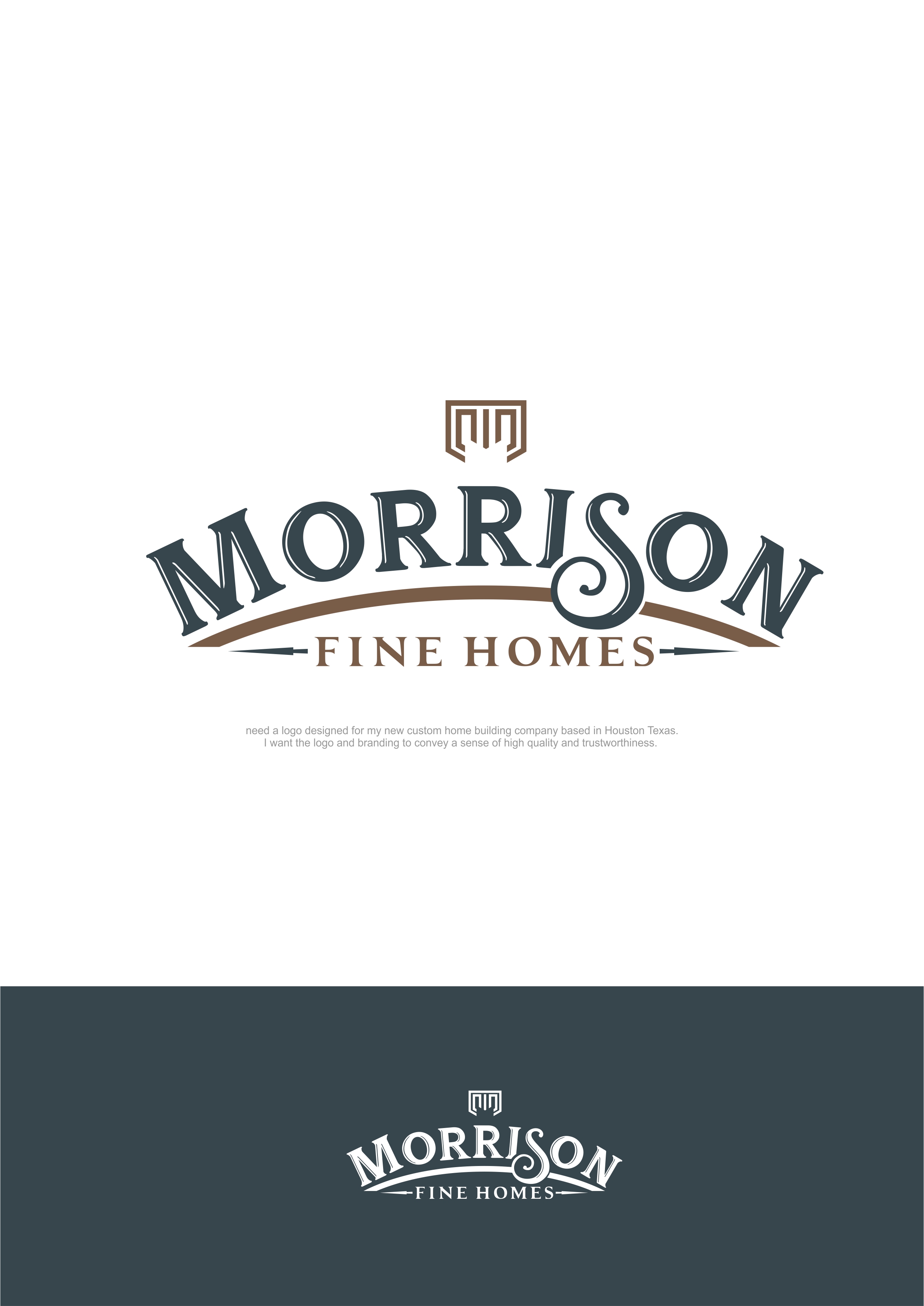 Logo-Design von alok bhopatkar für Morrison Fine Homes | Design #27391030