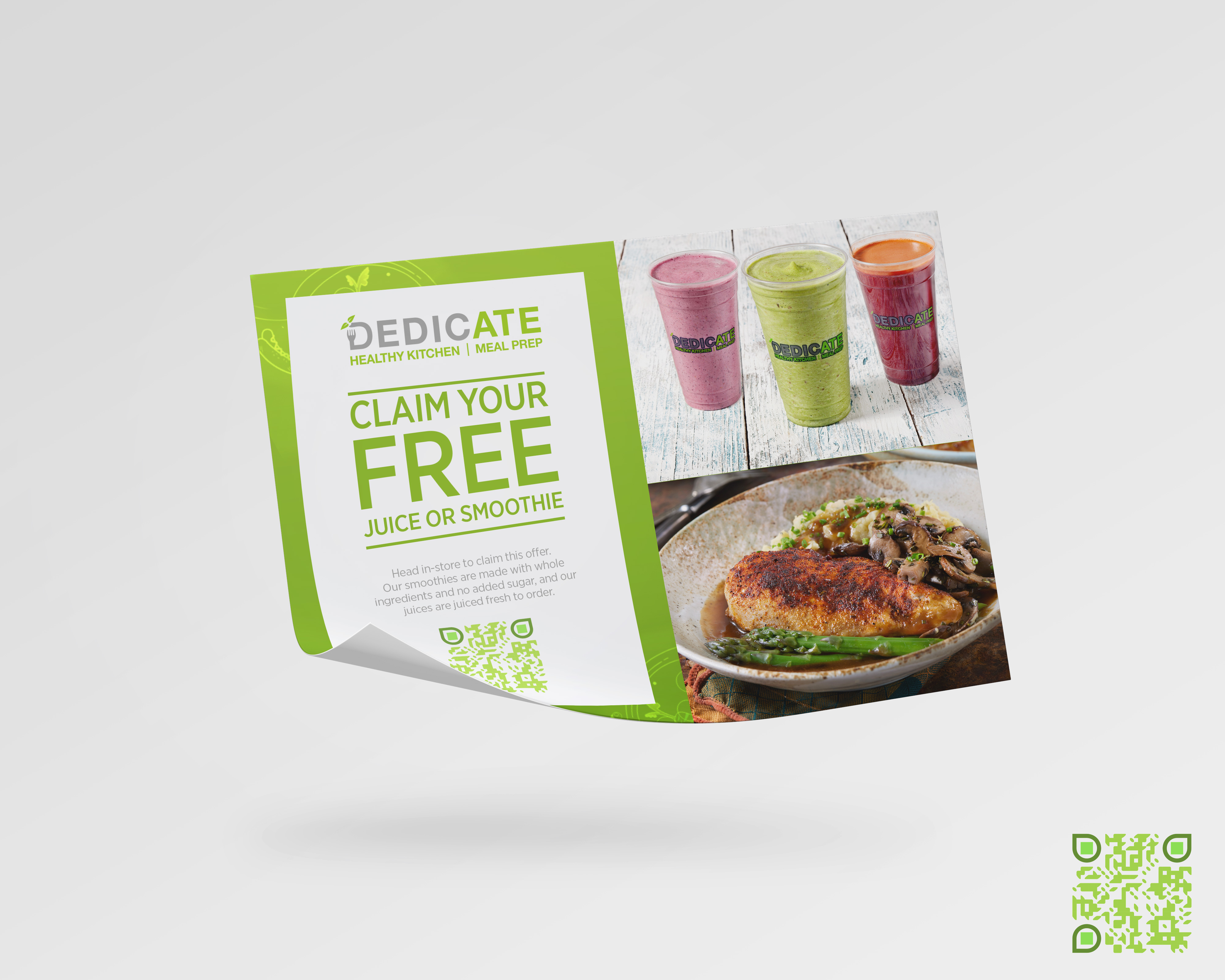 Postcard Design by ellebrea for DEDICATE Healthy Kitchen | Design #27352901