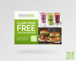 Postcard Design by ellebrea for DEDICATE Healthy Kitchen | Design: #27352996