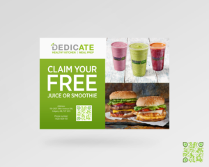 Postcard Design by ellebrea for DEDICATE Healthy Kitchen | Design: #27353392