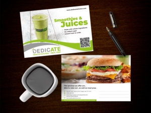 FREE Smoothie or Juice Giveaway for Healthy Restaurant | Diseño de Postal por nng