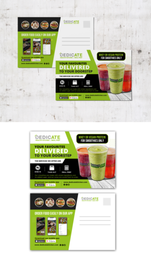 Postcard Design by debdesign for DEDICATE Healthy Kitchen | Design: #27365328