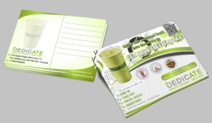 Postcard Design by Petter Goms for DEDICATE Healthy Kitchen | Design: #27364369