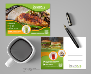 Diseño de Postal por Zhor Signatures para DEDICATE Healthy Kitchen | Diseño #27355994