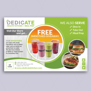 Postcard Design by DA. for DEDICATE Healthy Kitchen | Design: #27353656