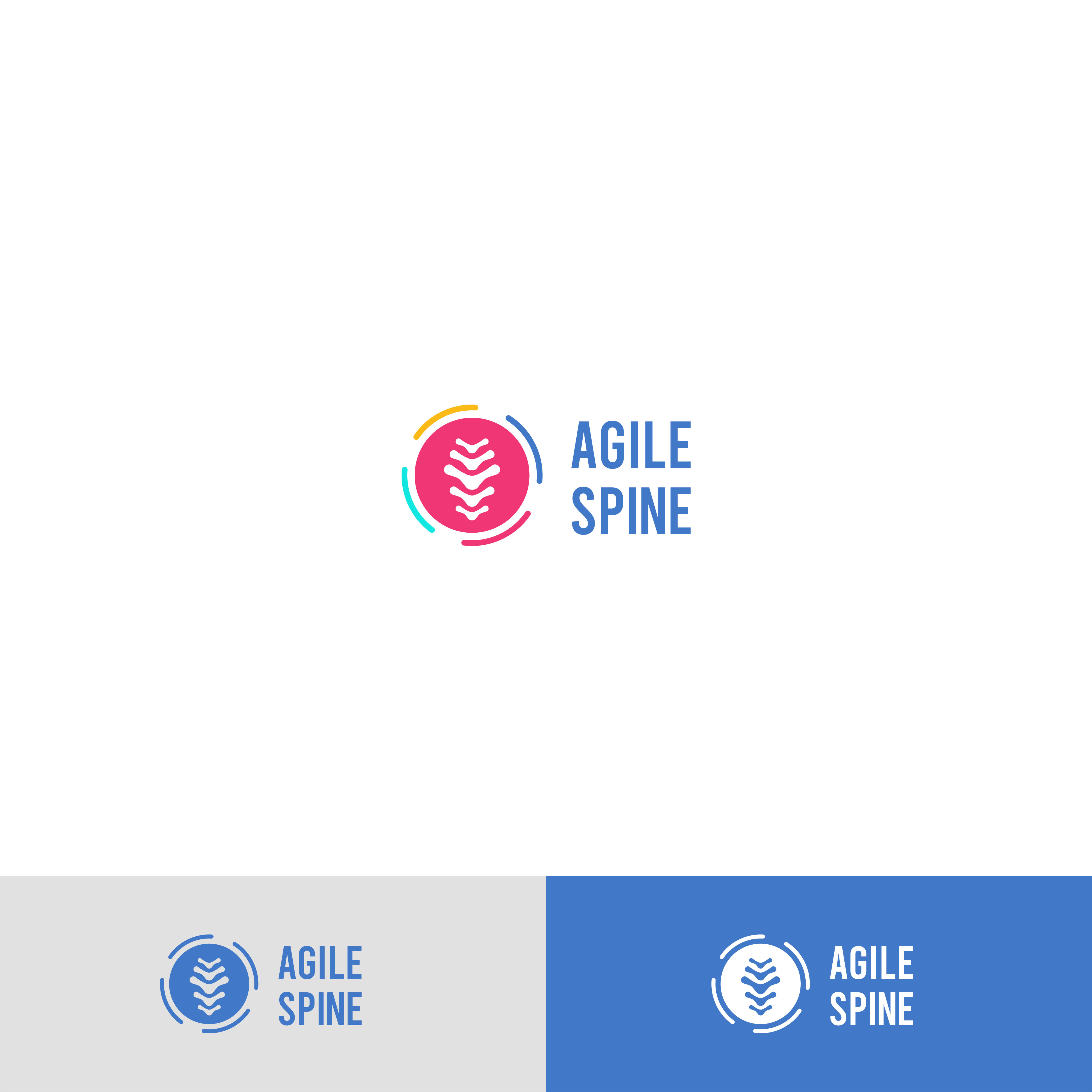 Logo Design by Okkar Htun for Agile Spine | Design #27451963