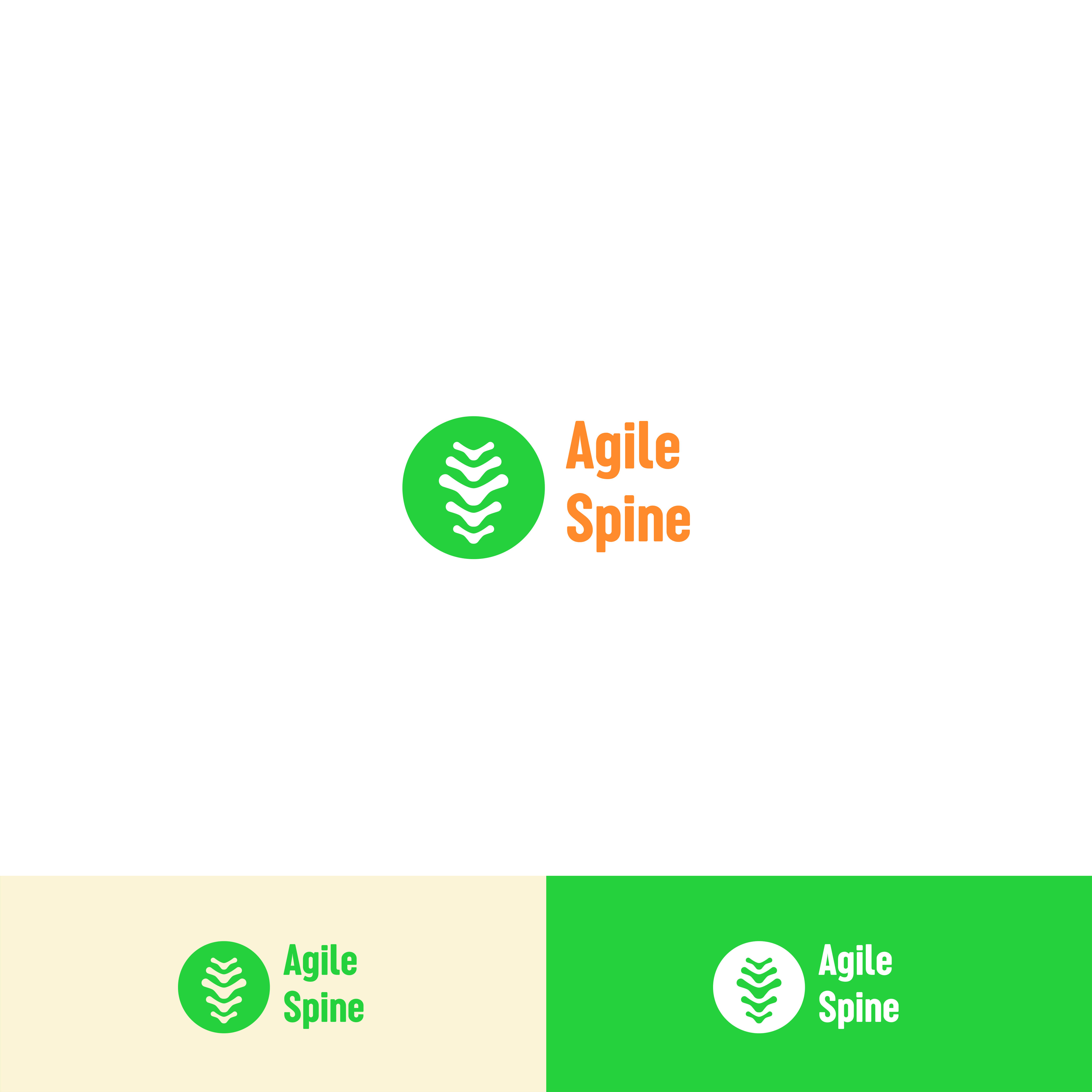 Logo Design by Okkar Htun for Agile Spine | Design #27452051