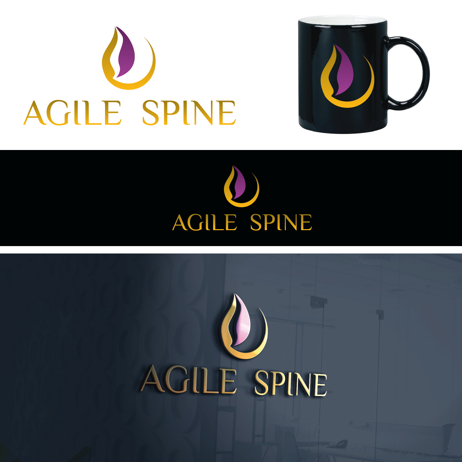 Logo Design by emptyboxgraphics for Agile Spine | Design #27374679