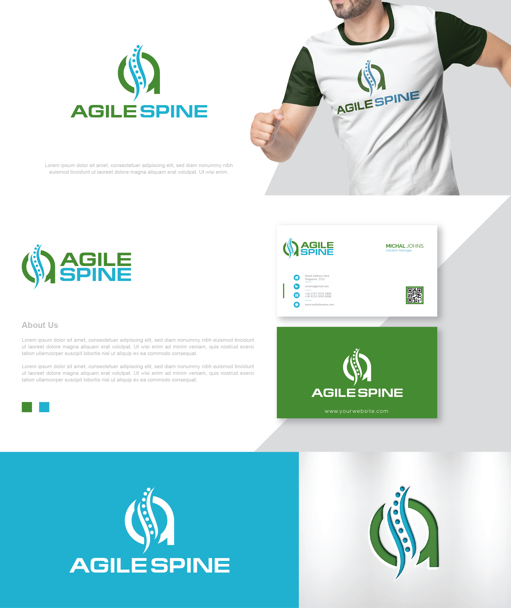 Logo Design by GraphicTec for Agile Spine | Design #27454281