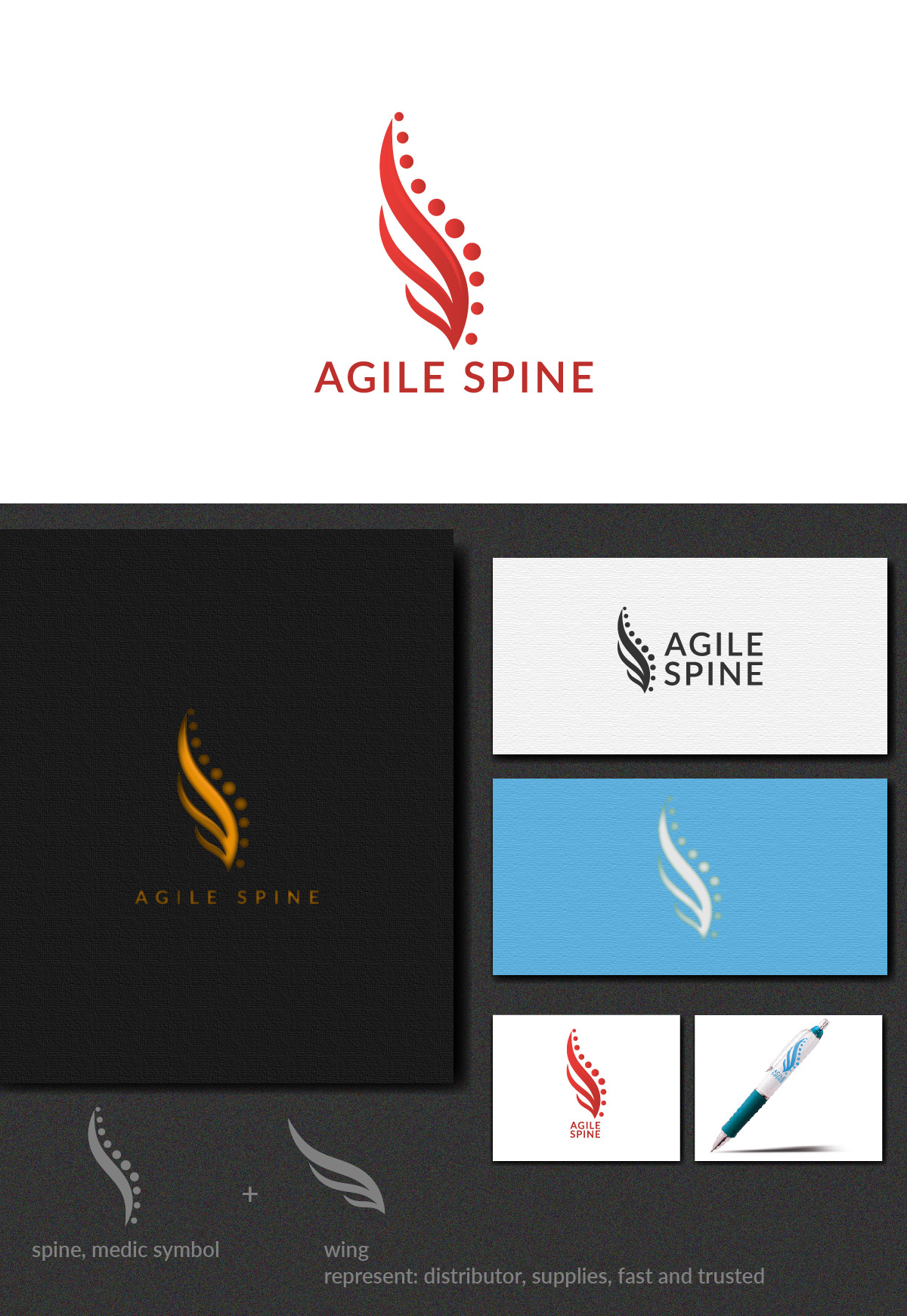 Logo Design by SunuAji_DC for Agile Spine | Design #27446724