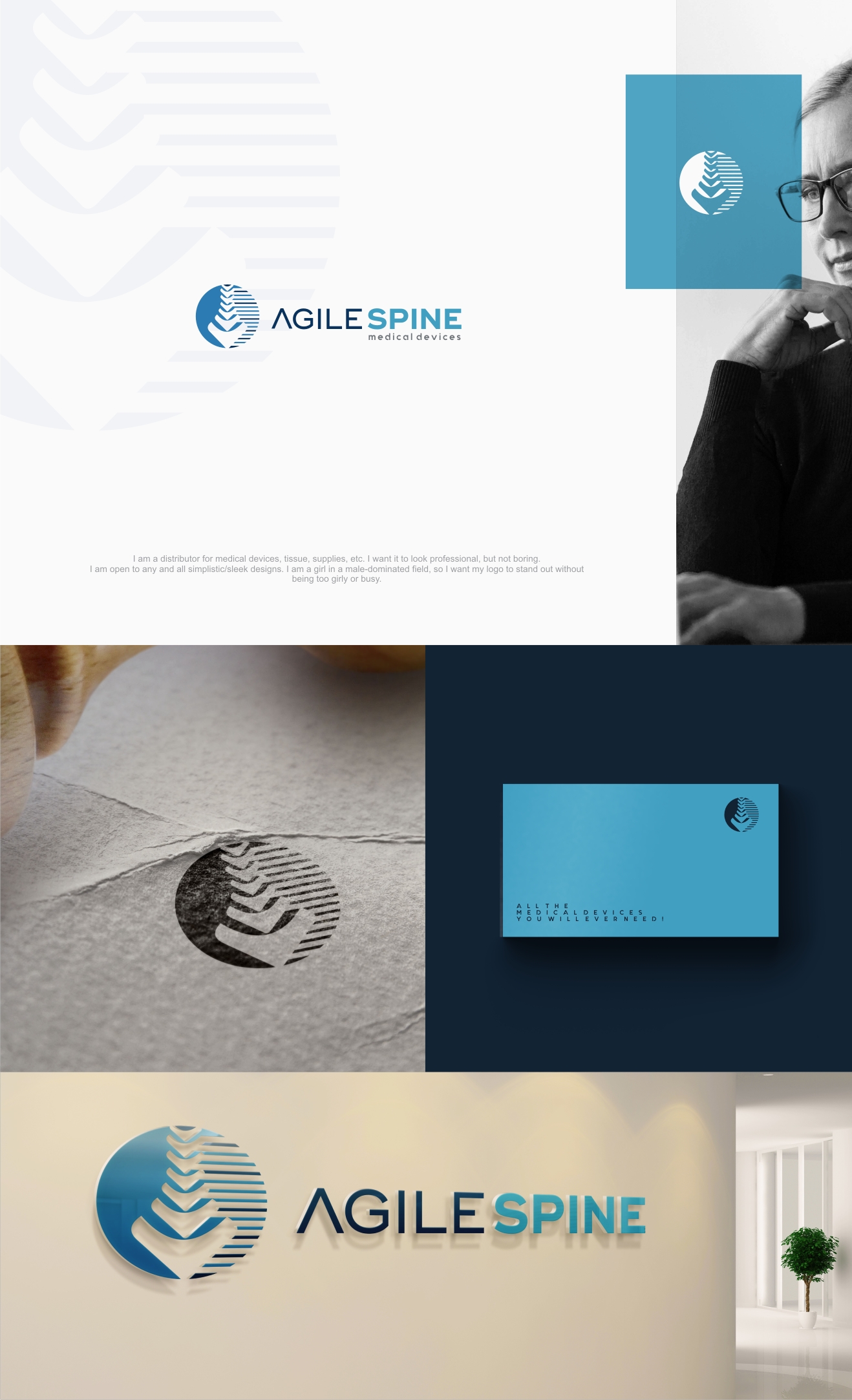 Logo Design by gray mind for Agile Spine | Design #27461115