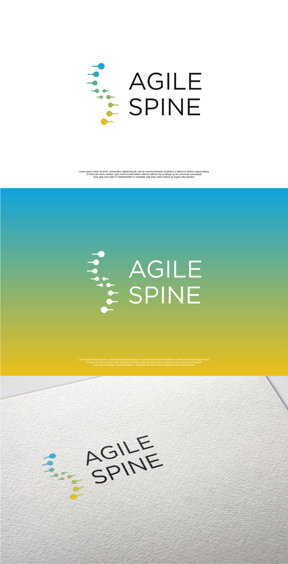 Logo Design by MASH Std for Agile Spine | Design #27359410