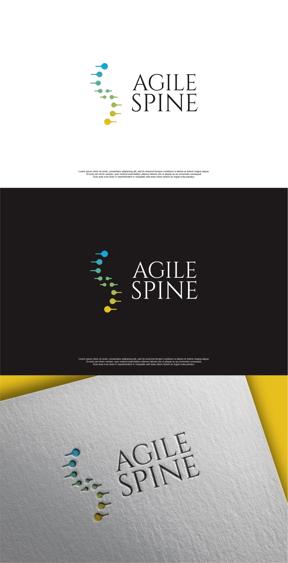 Logo Design by MASH Std for Agile Spine | Design #27368346