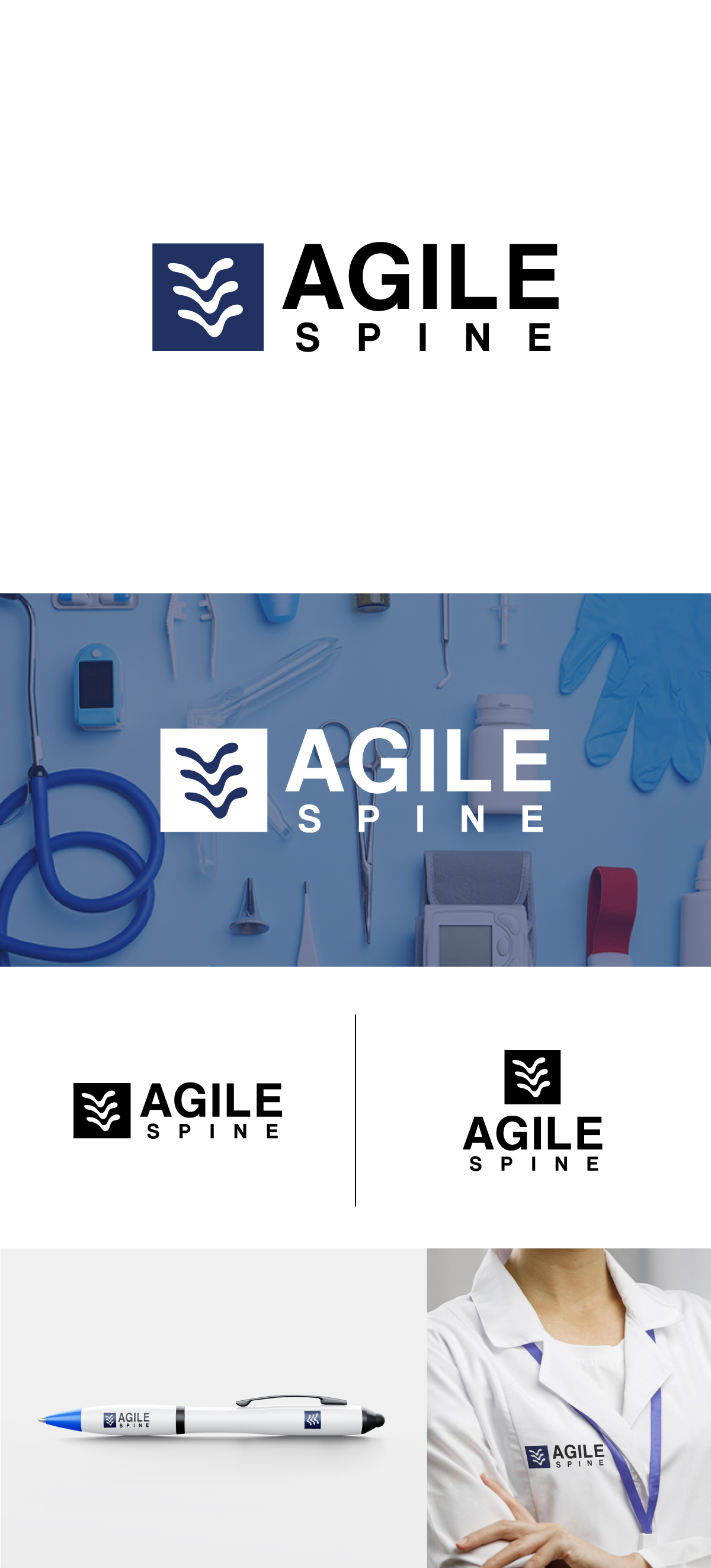 Logo Design by Graphic_Dune for Agile Spine | Design #27458633