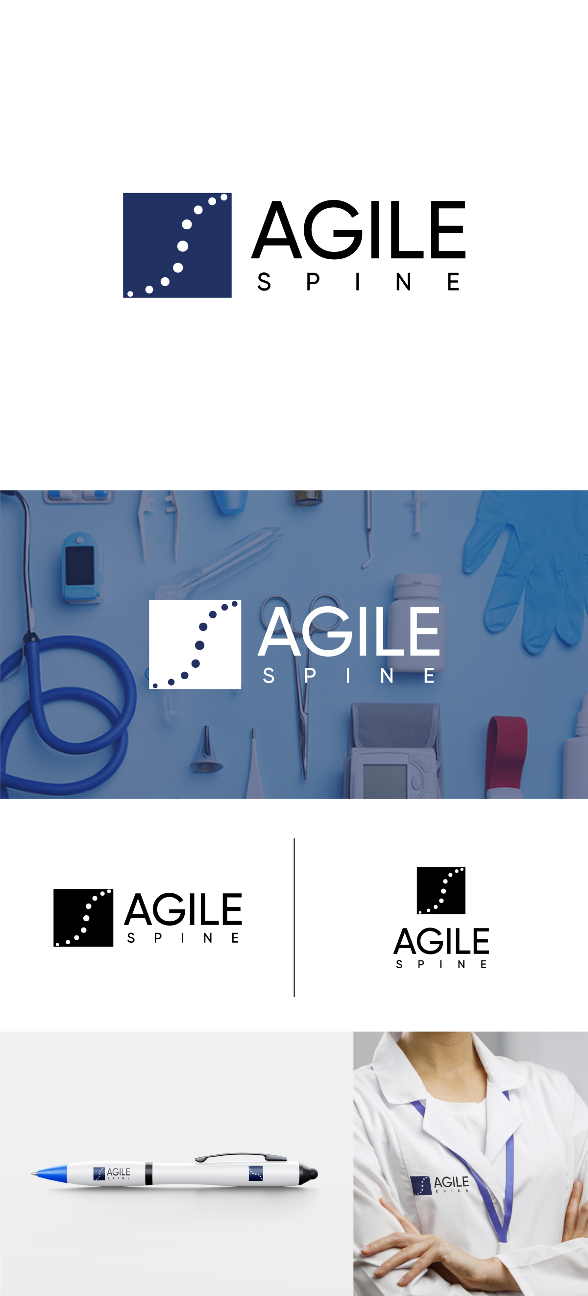 Logo Design by Graphic_Dune for Agile Spine | Design #27464677